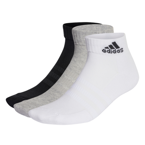 Cushioned Sportswear Ankle Socks 3 Pairs KXL / Medium Grey Heather/White/Black Cushioned Sportswear Ankle Socks 3 Pairs KXL / Medium Grey Heather/White/Black