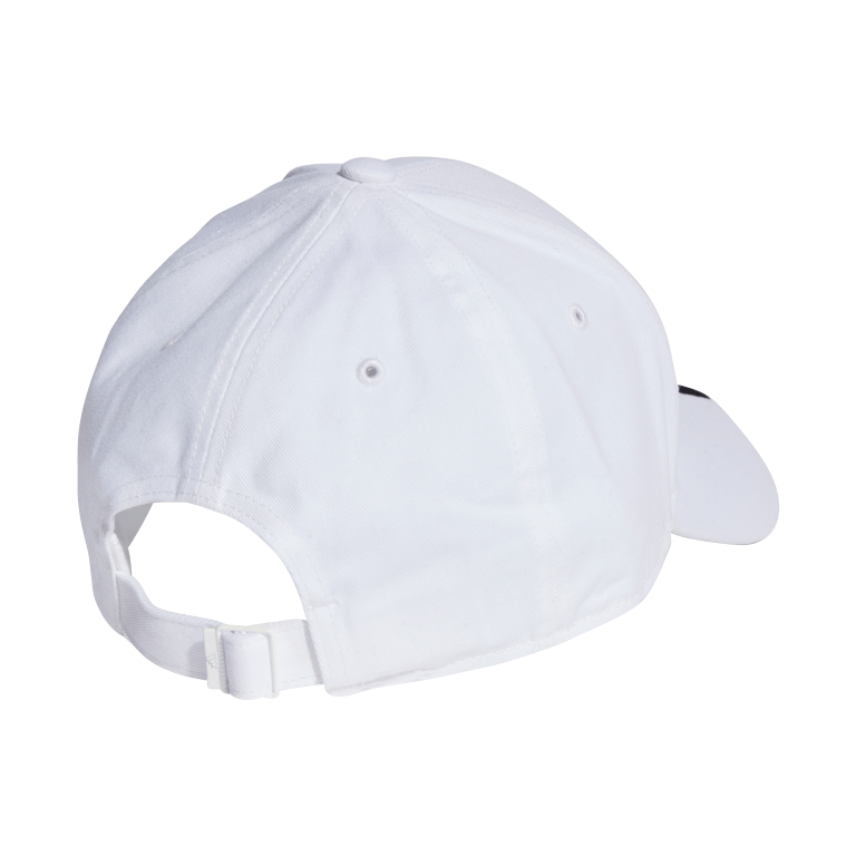 3-Stripes Cotton Twill Baseball Cap OSFC / White/Black 3-Stripes Cotton Twill Baseball Cap OSFC / White/Black