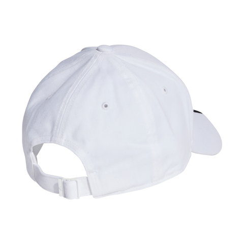 3-Stripes Cotton Twill Baseball Cap OSFC / White/Black 3-Stripes Cotton Twill Baseball Cap OSFC / White/Black