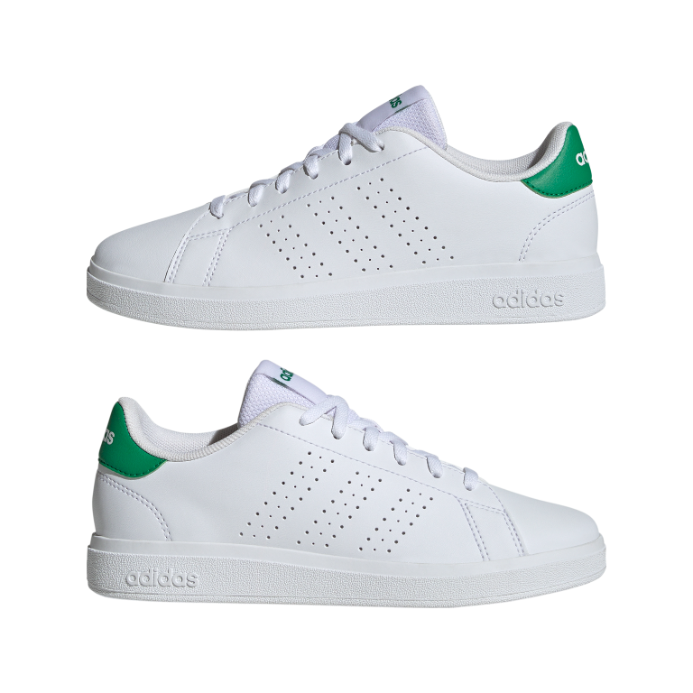 Advantage Base 2.0 Shoes Kids 4 / Ftwr White/Ftwr White/Green Advantage Base 2.0 Shoes Kids 4 / Ftwr White/Ftwr White/Green