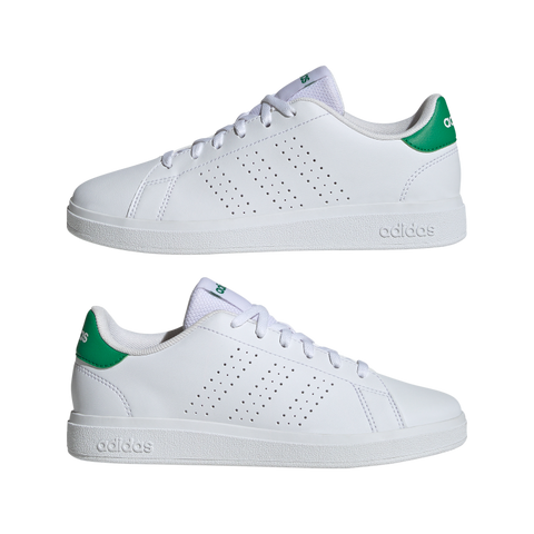 Advantage Base 2.0 Shoes Kids 4 / Ftwr White/Ftwr White/Green Advantage Base 2.0 Shoes Kids 4 / Ftwr White/Ftwr White/Green