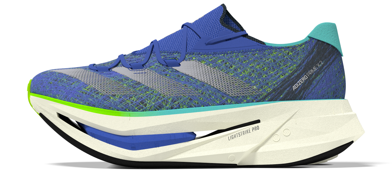 Adizero Prime X 2.0 STRUNG Shoes 4 / Cobalt Blue/Zero Met./Lucid Lemon Adizero Prime X 2.0 STRUNG Shoes 4 / Cobalt Blue/Zero Met./Lucid Lemon
