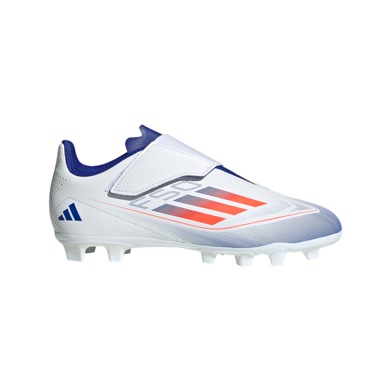 F50 Club Hook-and-Loop Flexible-Ground Boots Kids 1 / Ftwr White/Solar Red/Lucid Blue F50 Club Hook-and-Loop Flexible-Ground Boots Kids 1 / Ftwr White/Solar Red/Lucid Blue
