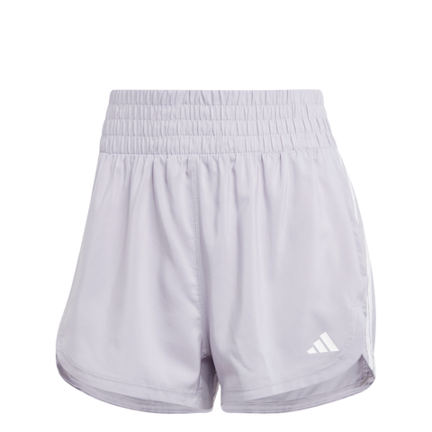 Pacer Training 3-Stripes Woven High-Rise Shorts 2XL3 / Glory Grey/White Pacer Training 3-Stripes Woven High-Rise Shorts 2XL3 / Glory Grey/White