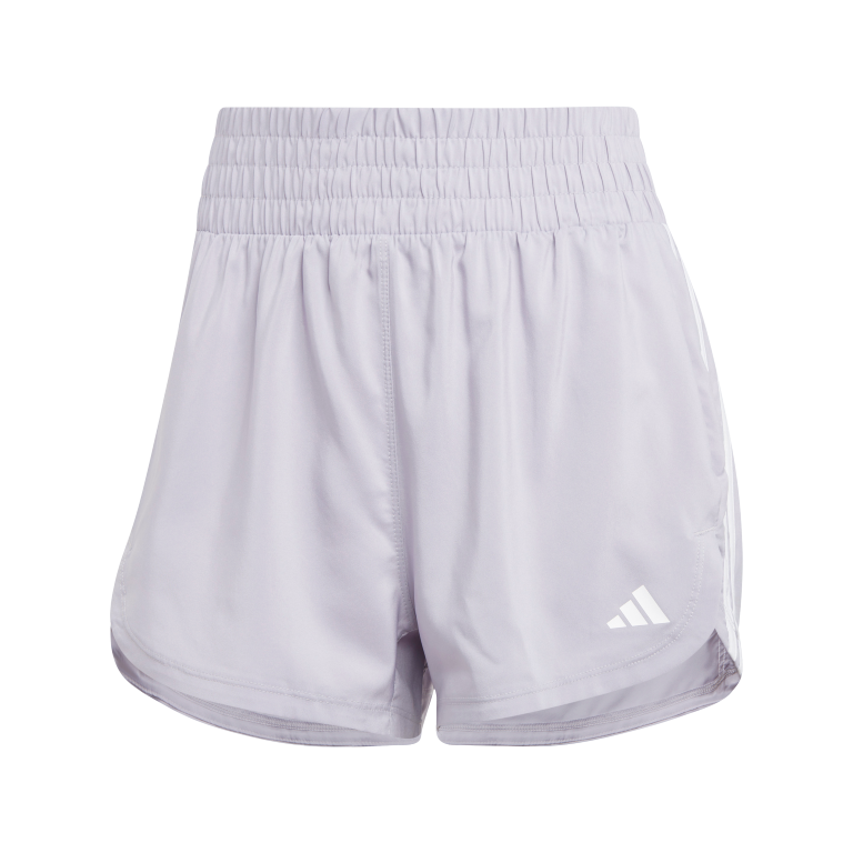 Pacer Training 3-Stripes Woven High-Rise Shorts 2XL3 / Glory Grey/White Pacer Training 3-Stripes Woven High-Rise Shorts 2XL3 / Glory Grey/White