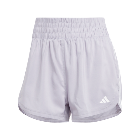 Pacer Training 3-Stripes Woven High-Rise Shorts 2XL3 / Glory Grey/White Pacer Training 3-Stripes Woven High-Rise Shorts 2XL3 / Glory Grey/White