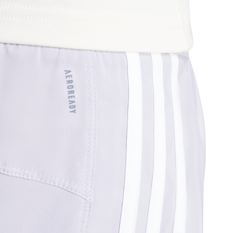 Pacer Training 3-Stripes Woven High-Rise Shorts 2XL3 / Glory Grey/White Pacer Training 3-Stripes Woven High-Rise Shorts 2XL3 / Glory Grey/White