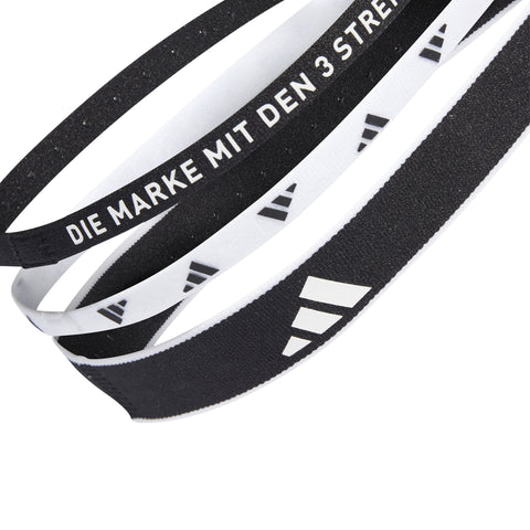 3 PAIR PACK HEADBAND MULTIPLE WIDTH TRAINING Black / White / OSFM 3 PAIR PACK HEADBAND MULTIPLE WIDTH TRAINING Black / White / OSFM