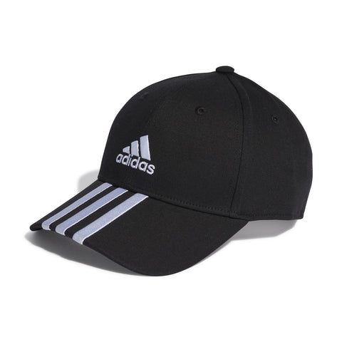 BASEBALL 3STRIPES CAP COTTON TWILL Black / White / OSFC BASEBALL 3STRIPES CAP COTTON TWILL Black / White / OSFC