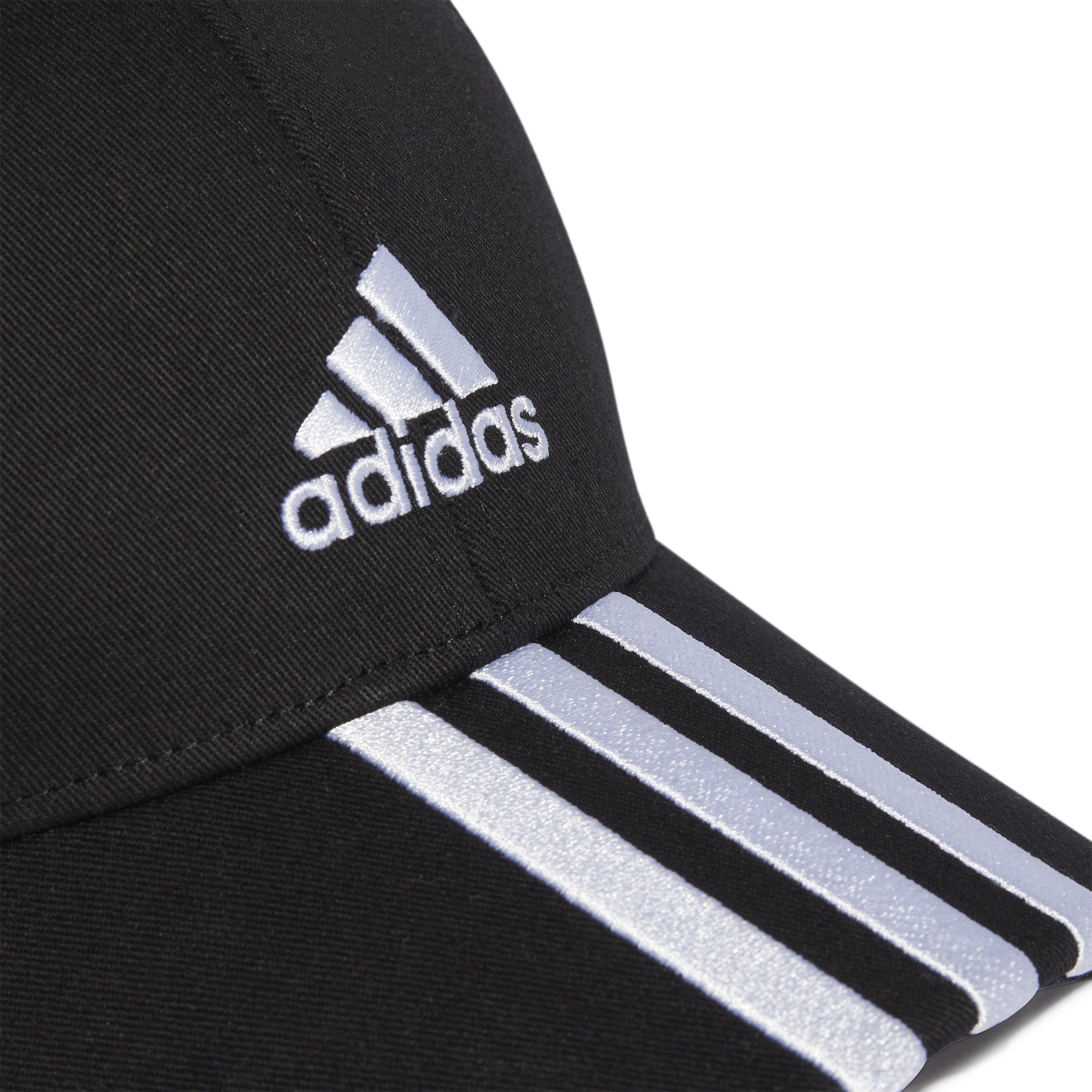BASEBALL 3STRIPES CAP COTTON TWILL Black / White / OSFC BASEBALL 3STRIPES CAP COTTON TWILL Black / White / OSFC