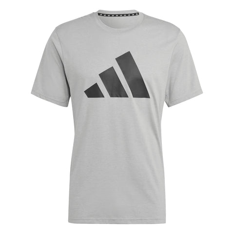 Train Essentials Feelready Logo Training T-Shirt Medium Grey Heather / Black / S Train Essentials Feelready Logo Training T-Shirt Medium Grey Heather / Black / S