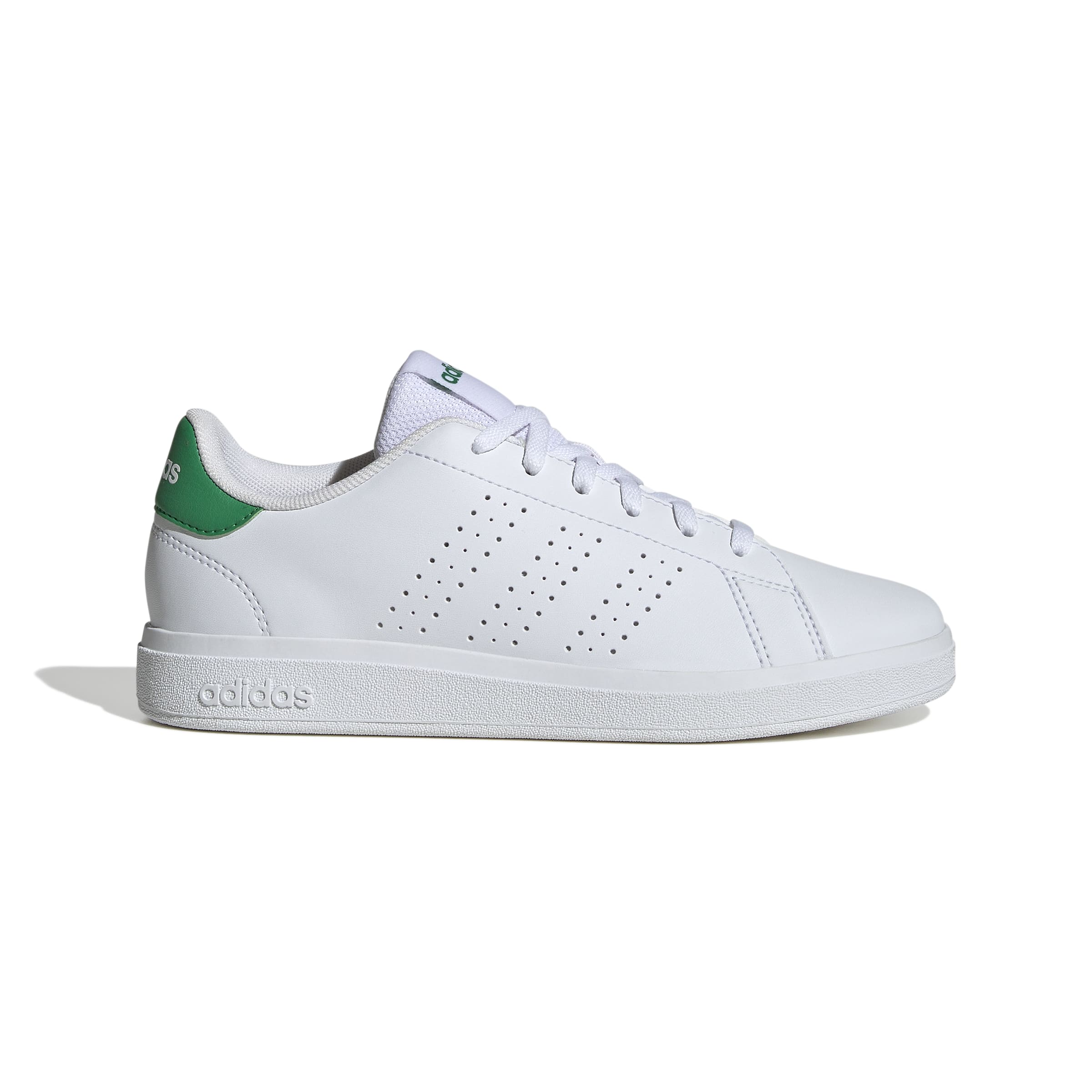 ADVANTAGE BASE 2.0 SHOES JUNIOR Ftwr White / Ftwr White / Green / 4 ADVANTAGE BASE 2.0 SHOES JUNIOR Ftwr White / Ftwr White / Green / 4