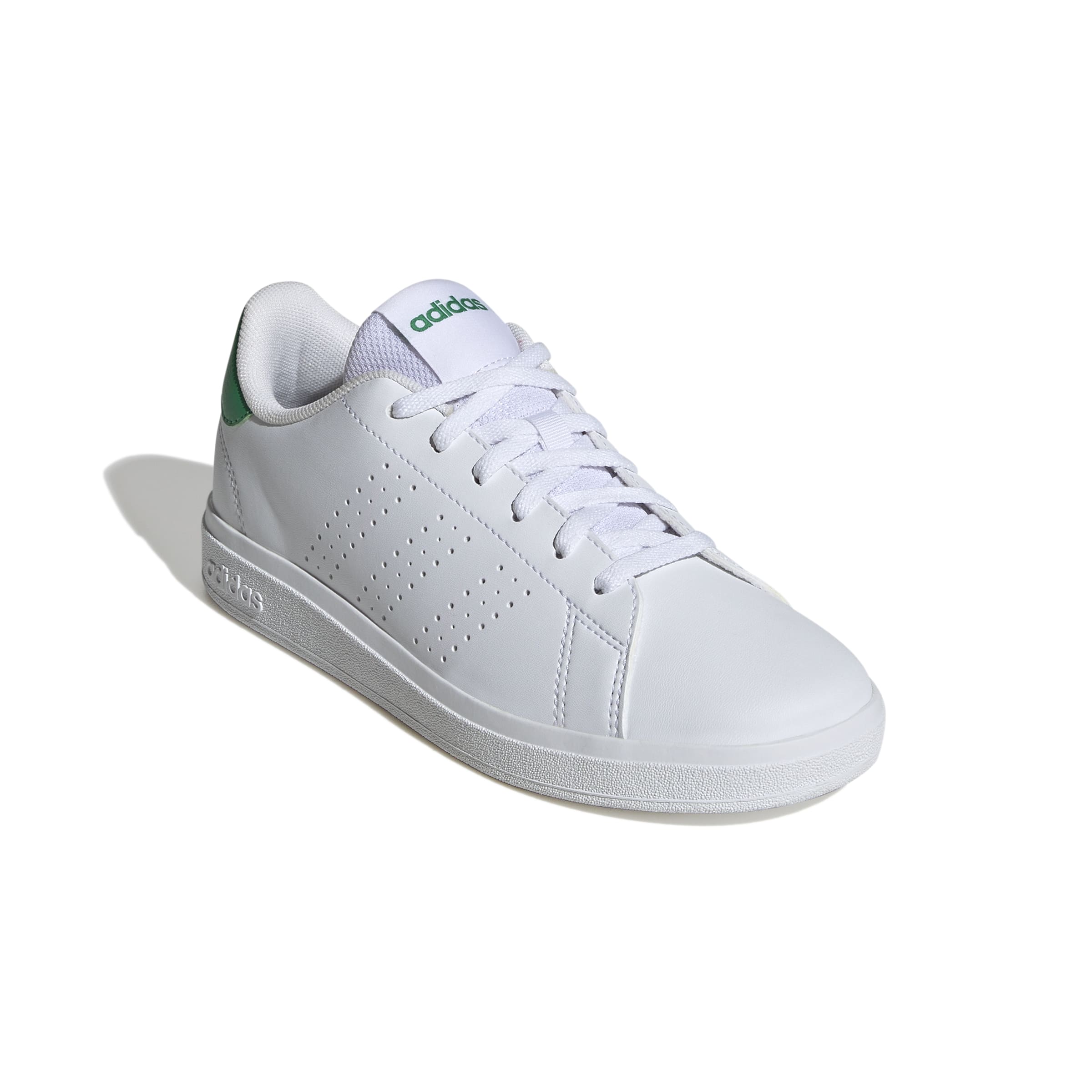 ADVANTAGE BASE 2.0 SHOES JUNIOR Ftwr White / Ftwr White / Green / 4 ADVANTAGE BASE 2.0 SHOES JUNIOR Ftwr White / Ftwr White / Green / 4