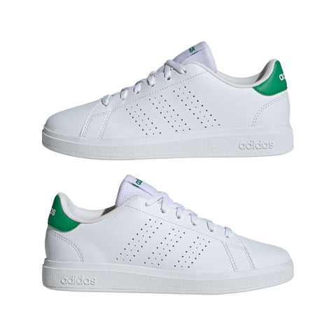 ADVANTAGE BASE 2.0 SHOES JUNIOR Ftwr White / Ftwr White / Green / 4 ADVANTAGE BASE 2.0 SHOES JUNIOR Ftwr White / Ftwr White / Green / 4