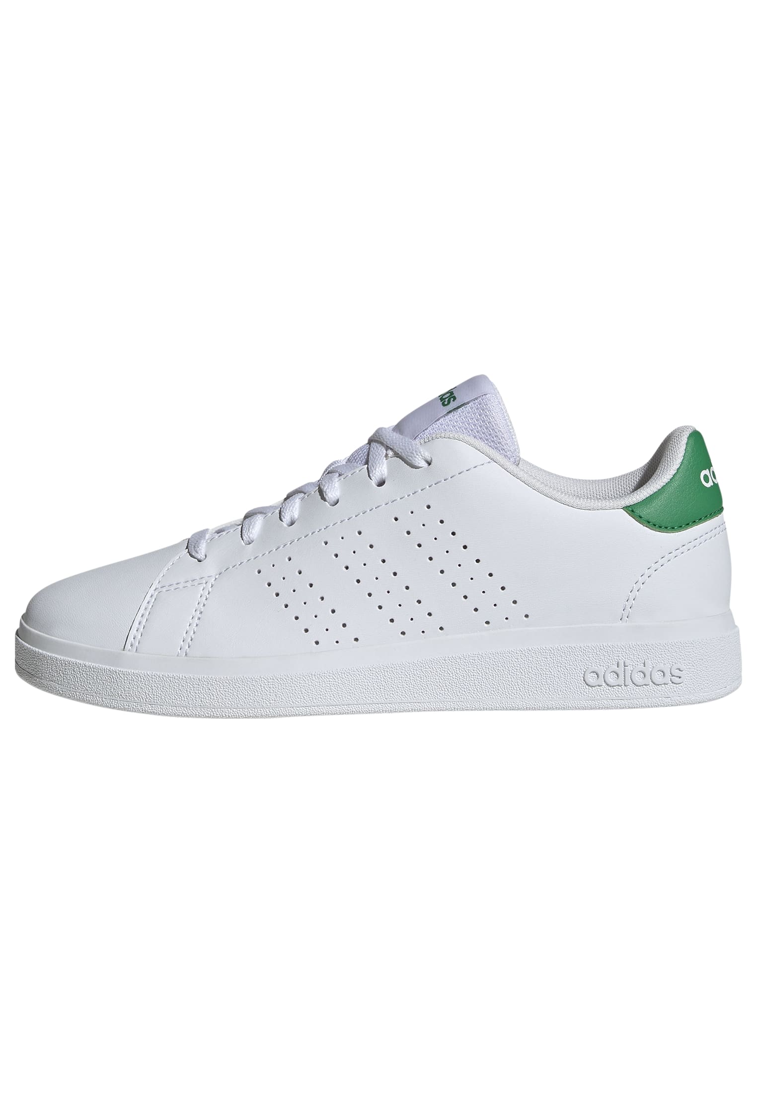 ADVANTAGE BASE 2.0 SHOES JUNIOR Ftwr White / Ftwr White / Green / 4 ADVANTAGE BASE 2.0 SHOES JUNIOR Ftwr White / Ftwr White / Green / 4