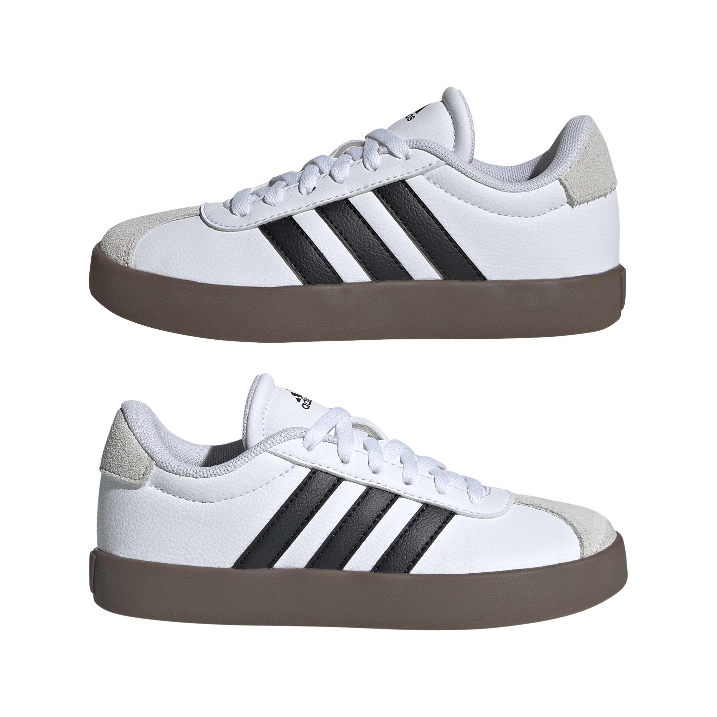 VL COURT 3.0 SHOES KIDS Ftwr White / Core Black / Grey One / 4 VL COURT 3.0 SHOES KIDS Ftwr White / Core Black / Grey One / 4