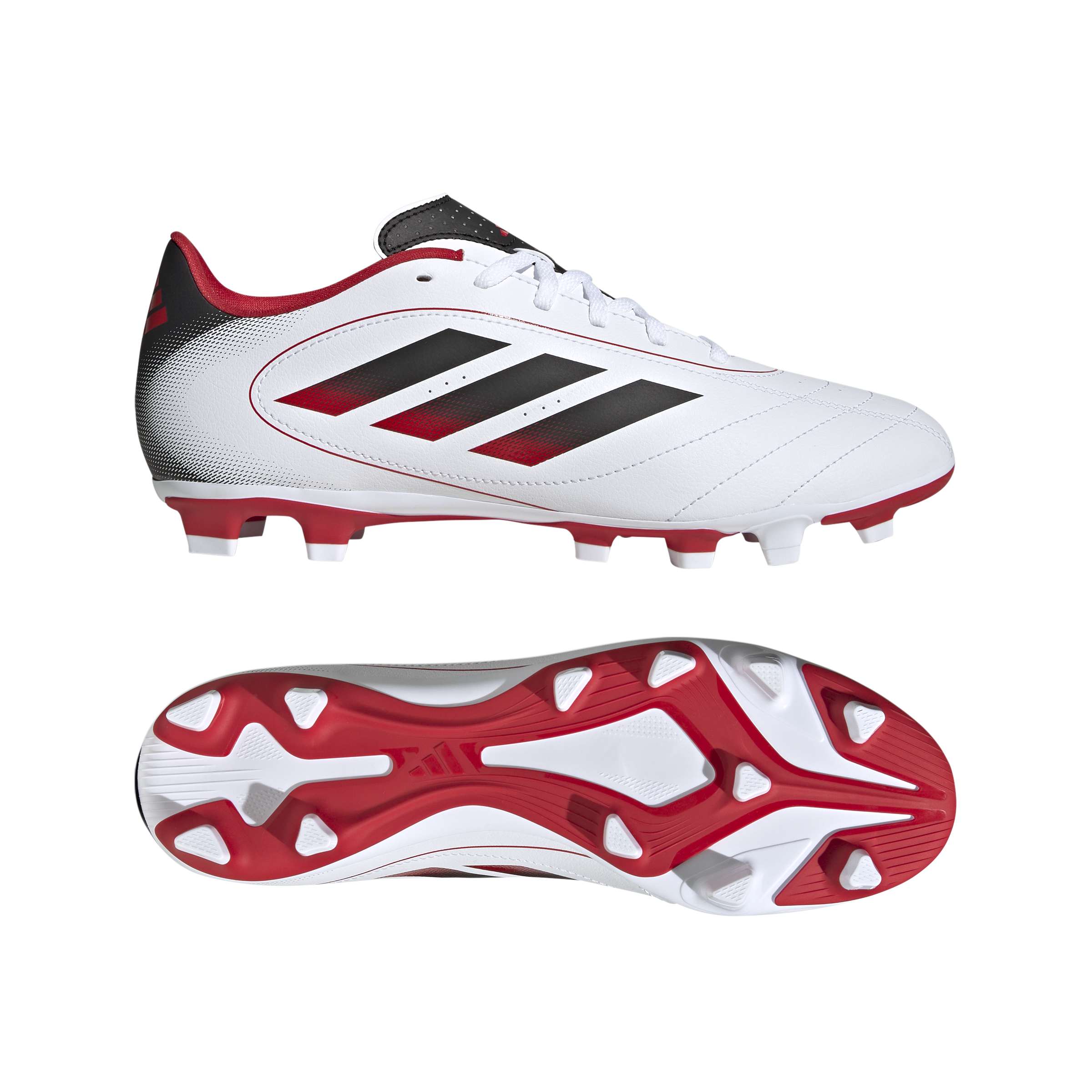 GOLETTO IX Firm Ground/Multi Ground Football Boots Ftwr White / Core Black / Better Scarlet / 10 GOLETTO IX Firm Ground/Multi Ground Football Boots Ftwr White / Core Black / Better Scarlet / 10
