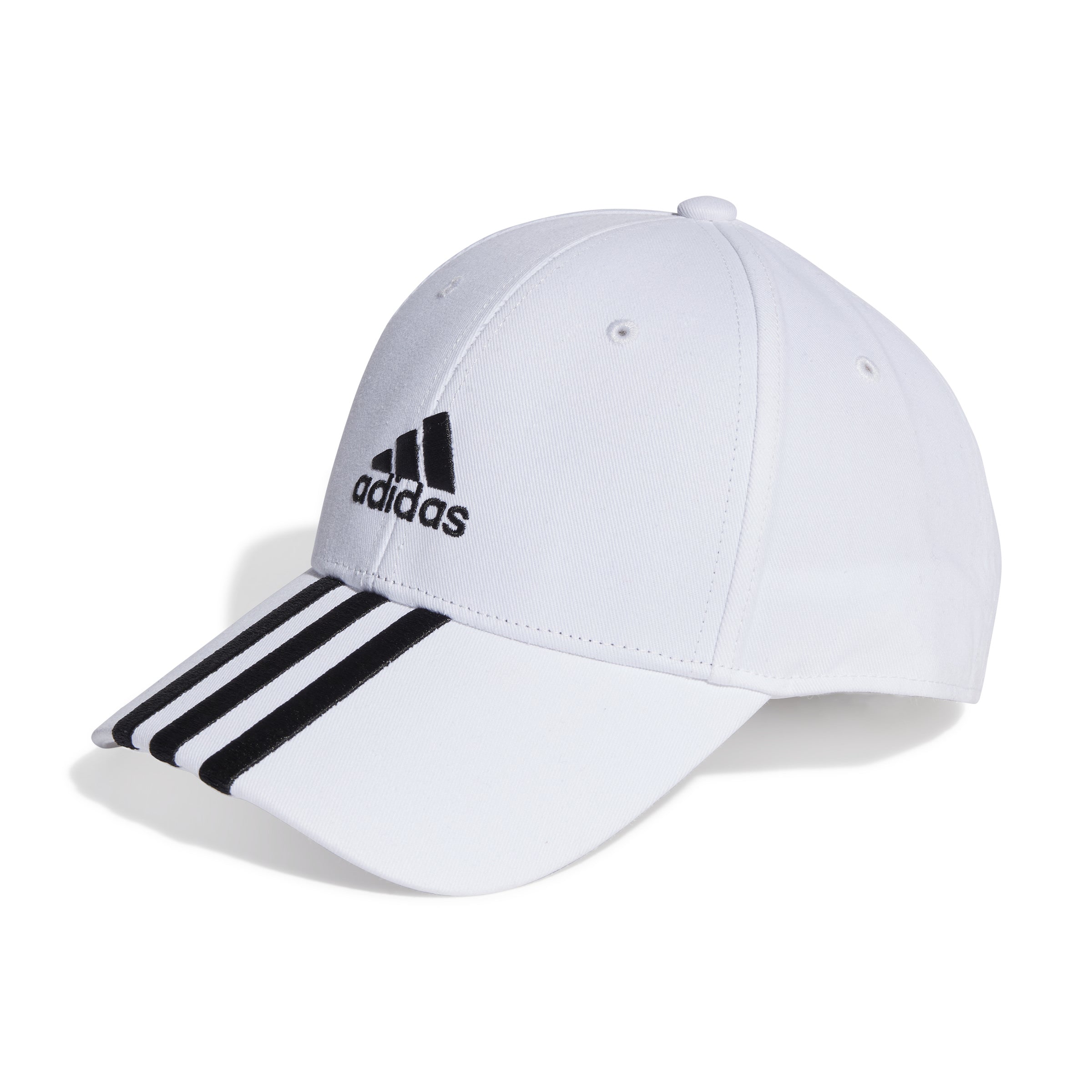 BASEBALL 3STRIPES CAP COTTON TWILL White / Black / OSFC BASEBALL 3STRIPES CAP COTTON TWILL White / Black / OSFC