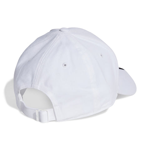BASEBALL 3STRIPES CAP COTTON TWILL White / Black / OSFC BASEBALL 3STRIPES CAP COTTON TWILL White / Black / OSFC