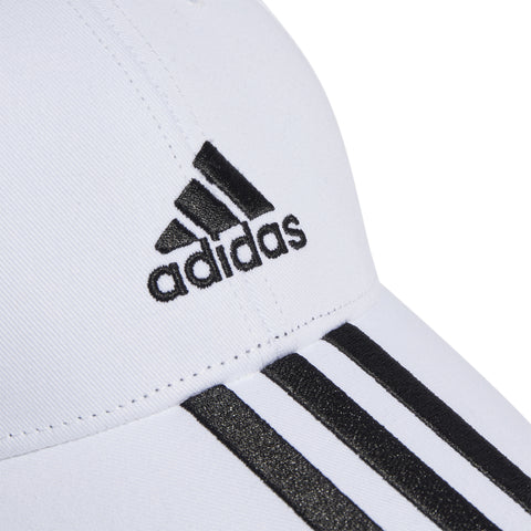 BASEBALL 3STRIPES CAP COTTON TWILL White / Black / OSFC BASEBALL 3STRIPES CAP COTTON TWILL White / Black / OSFC