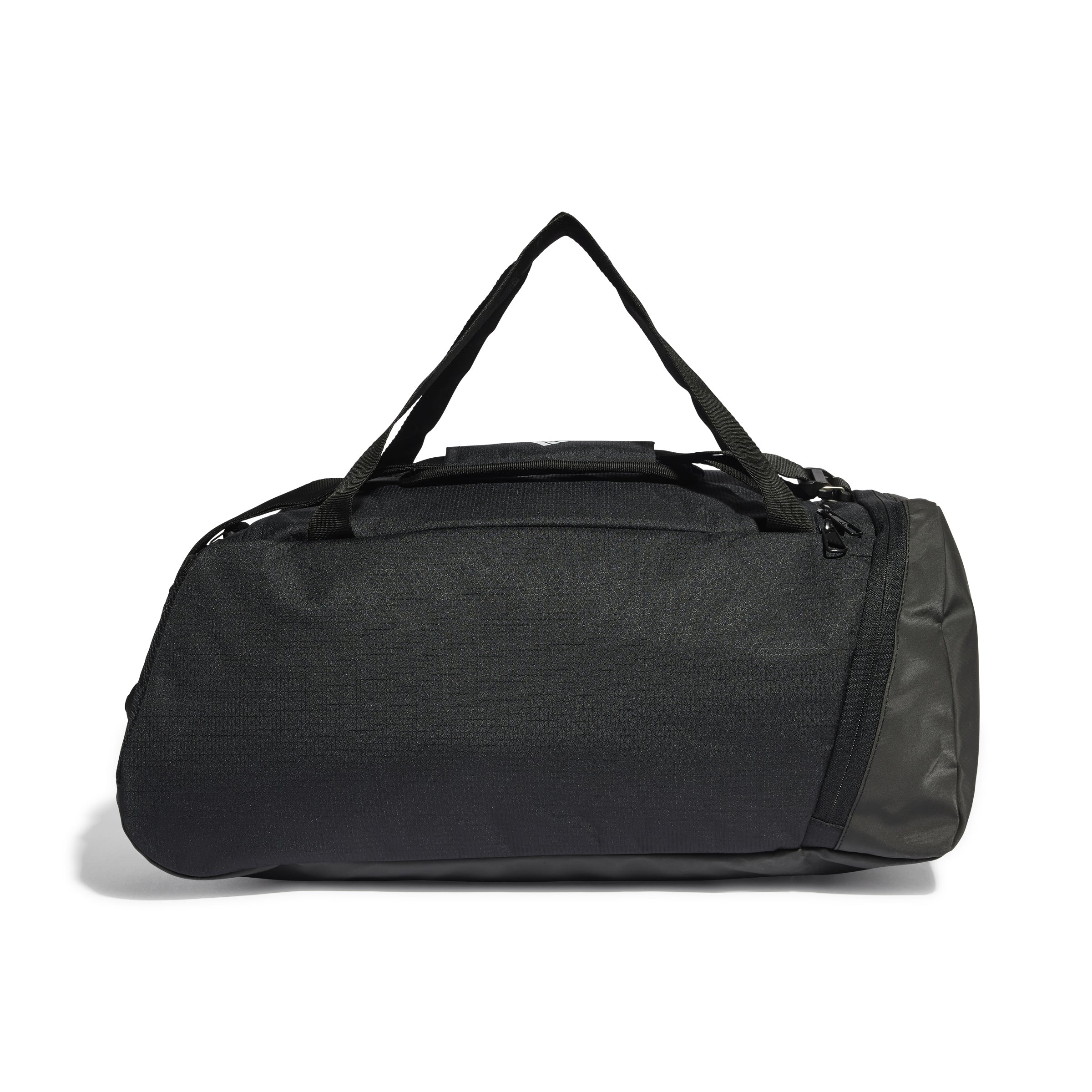 Essentials 3-Stripes Duffel Bag Small Black / White / NS Essentials 3-Stripes Duffel Bag Small Black / White / NS