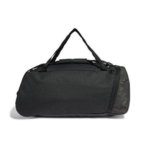 Essentials 3-Stripes Duffel Bag Small Black / White / NS Essentials 3-Stripes Duffel Bag Small Black / White / NS