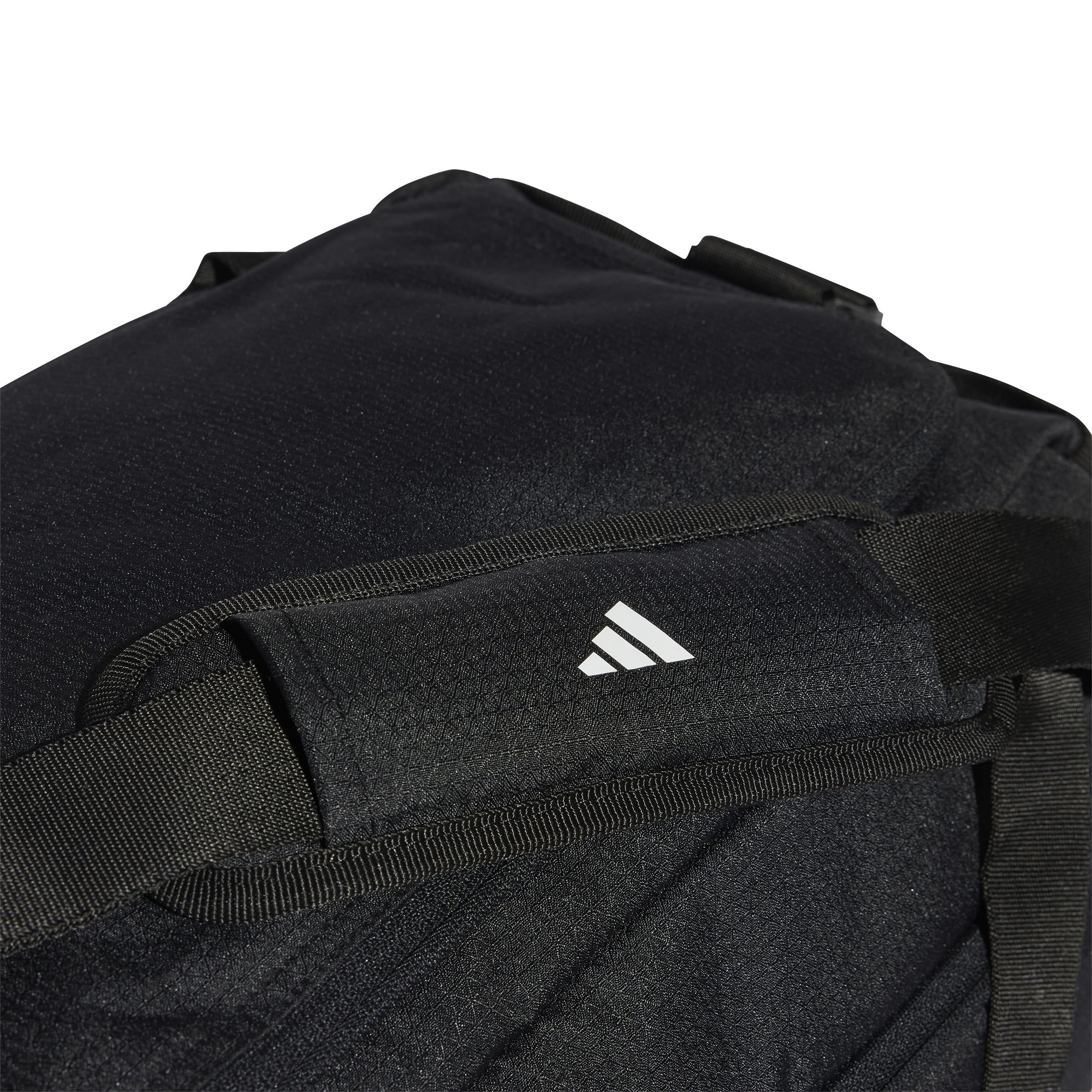 Essentials 3-Stripes Duffel Bag Small Black / White / NS Essentials 3-Stripes Duffel Bag Small Black / White / NS