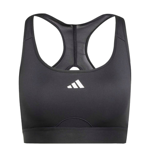 adidas Powerreact Training Medium Support Bra Black / XLAB adidas Powerreact Training Medium Support Bra Black / XLAB