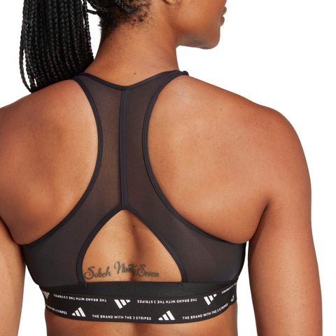 adidas Powerreact Training Medium Support Bra Black / XLAB adidas Powerreact Training Medium Support Bra Black / XLAB