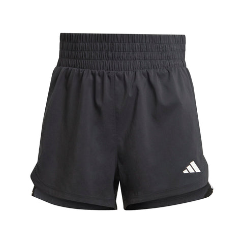 Pacer Training 3-Stripes Woven High Rise Shorts Black / White / XL5" Pacer Training 3-Stripes Woven High Rise Shorts Black / White / XL5"