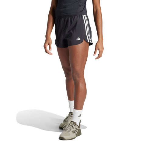 Pacer Training 3-Stripes Woven High Rise Shorts Black / White / XL5" Pacer Training 3-Stripes Woven High Rise Shorts Black / White / XL5"