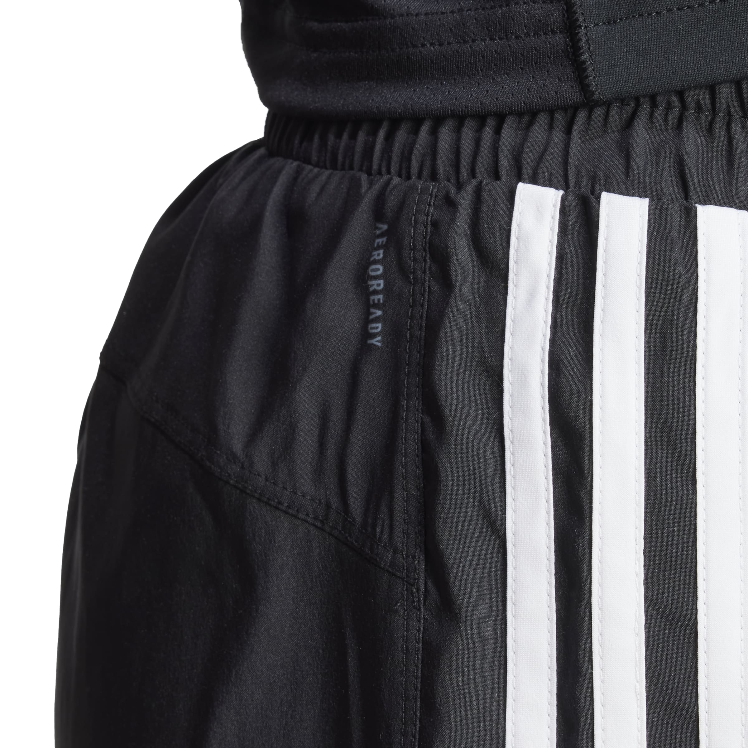 Pacer Training 3-Stripes Woven High Rise Shorts Black / White / XL5" Pacer Training 3-Stripes Woven High Rise Shorts Black / White / XL5"
