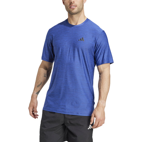 Train Essentials Stretch Training T-Shirt Semi Lucid Blue Mel / Black / L Train Essentials Stretch Training T-Shirt Semi Lucid Blue Mel / Black / L