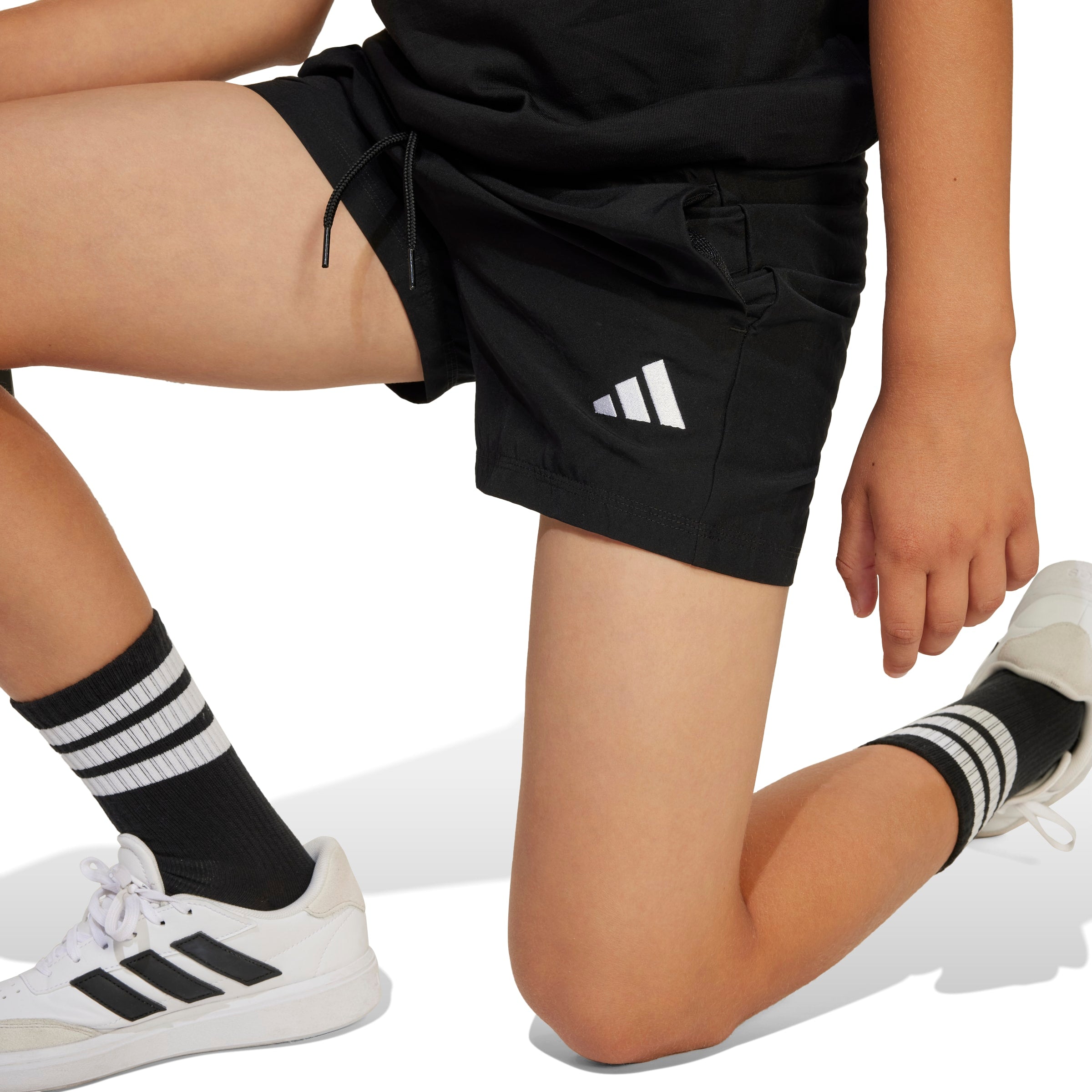 ESSENTIALS CLIMACOOL SHORTS Black / White / 1112 ESSENTIALS CLIMACOOL SHORTS Black / White / 1112