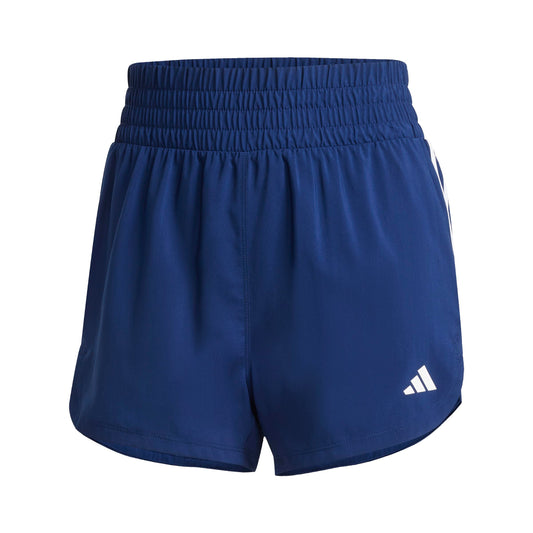 Pacer Training 3-Stripes Woven High Rise Shorts Dark Blue / White / L 3"