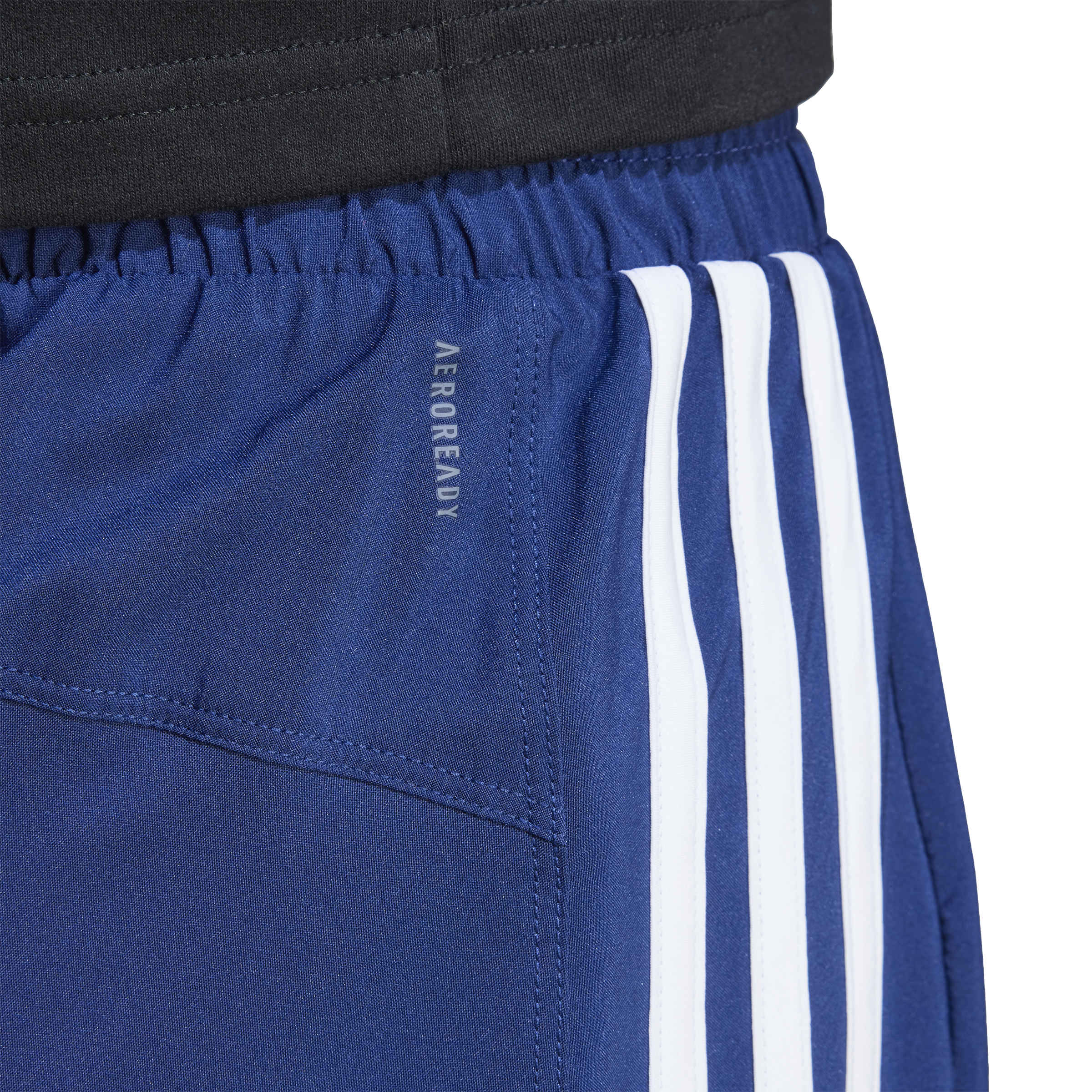 Pacer Training 3-Stripes Woven High Rise Shorts Dark Blue / White / L 3" Pacer Training 3-Stripes Woven High Rise Shorts Dark Blue / White / L 3"