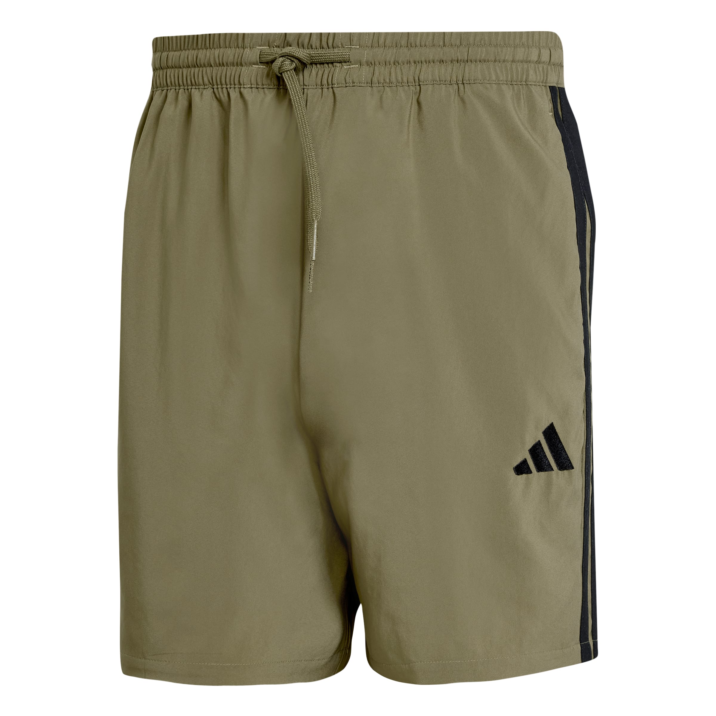 ESSENTIALS THREE STRIPES CHELSEA SHORTS Olive Strata / Black / 2XL ESSENTIALS THREE STRIPES CHELSEA SHORTS Olive Strata / Black / 2XL