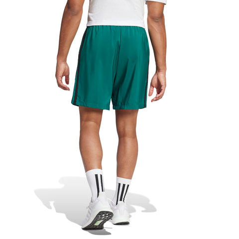 ESSENTIALS THREE STRIPES CHELSEA SHORTS Collegiate Green / Black / 2XL ESSENTIALS THREE STRIPES CHELSEA SHORTS Collegiate Green / Black / 2XL