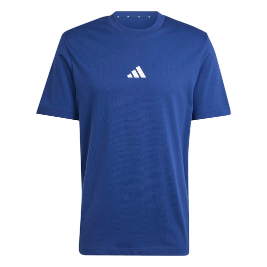 ESSENTIALS SMALL LOGO SINGLE JERSEY TEE Dark Blue / White / S