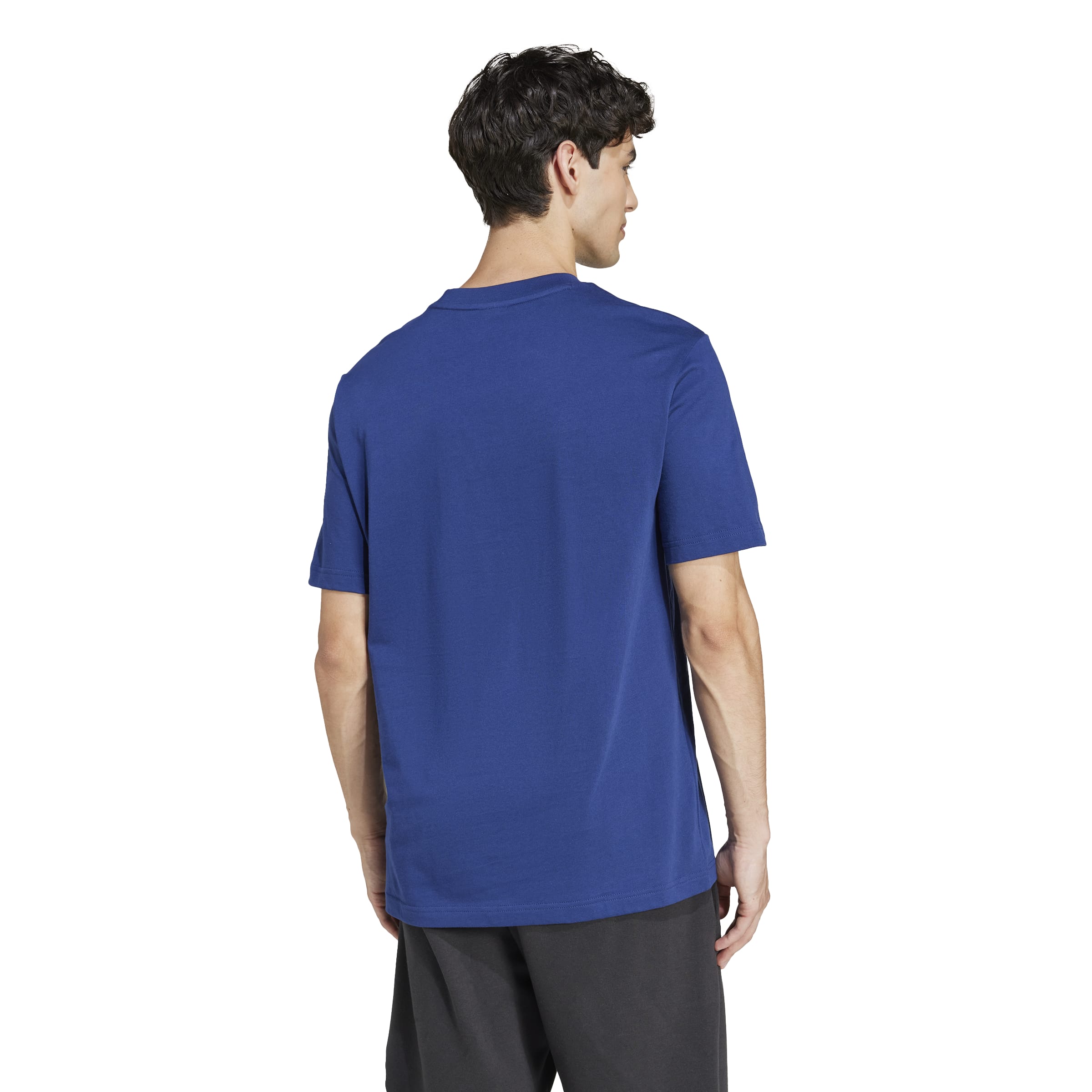 ESSENTIALS SMALL LOGO SINGLE JERSEY TEE Dark Blue / White / S ESSENTIALS SMALL LOGO SINGLE JERSEY TEE Dark Blue / White / S