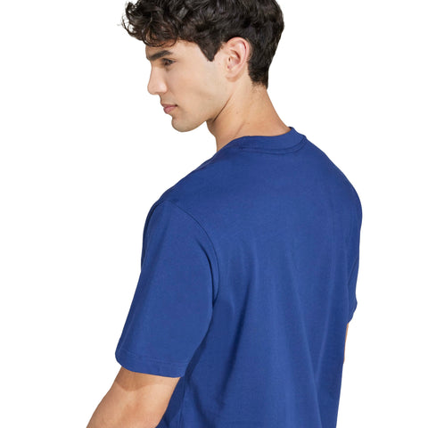 ESSENTIALS SMALL LOGO SINGLE JERSEY TEE Dark Blue / White / S ESSENTIALS SMALL LOGO SINGLE JERSEY TEE Dark Blue / White / S