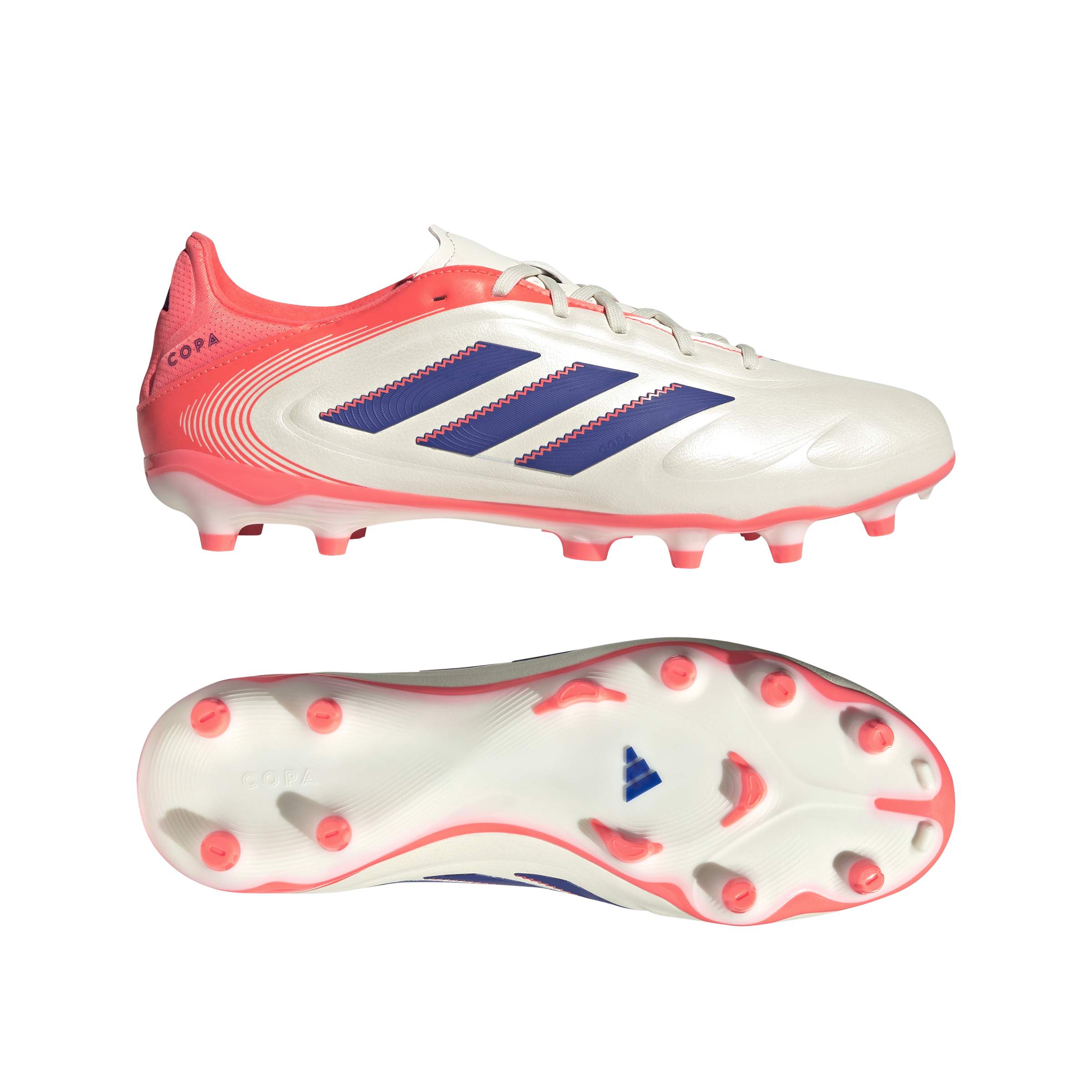 COPA PURE III LEAGUE Firm Ground/Multi Ground Football Boots Off White / Lucid Blue / Signal Coral / 10 COPA PURE III LEAGUE Firm Ground/Multi Ground Football Boots Off White / Lucid Blue / Signal Coral / 10