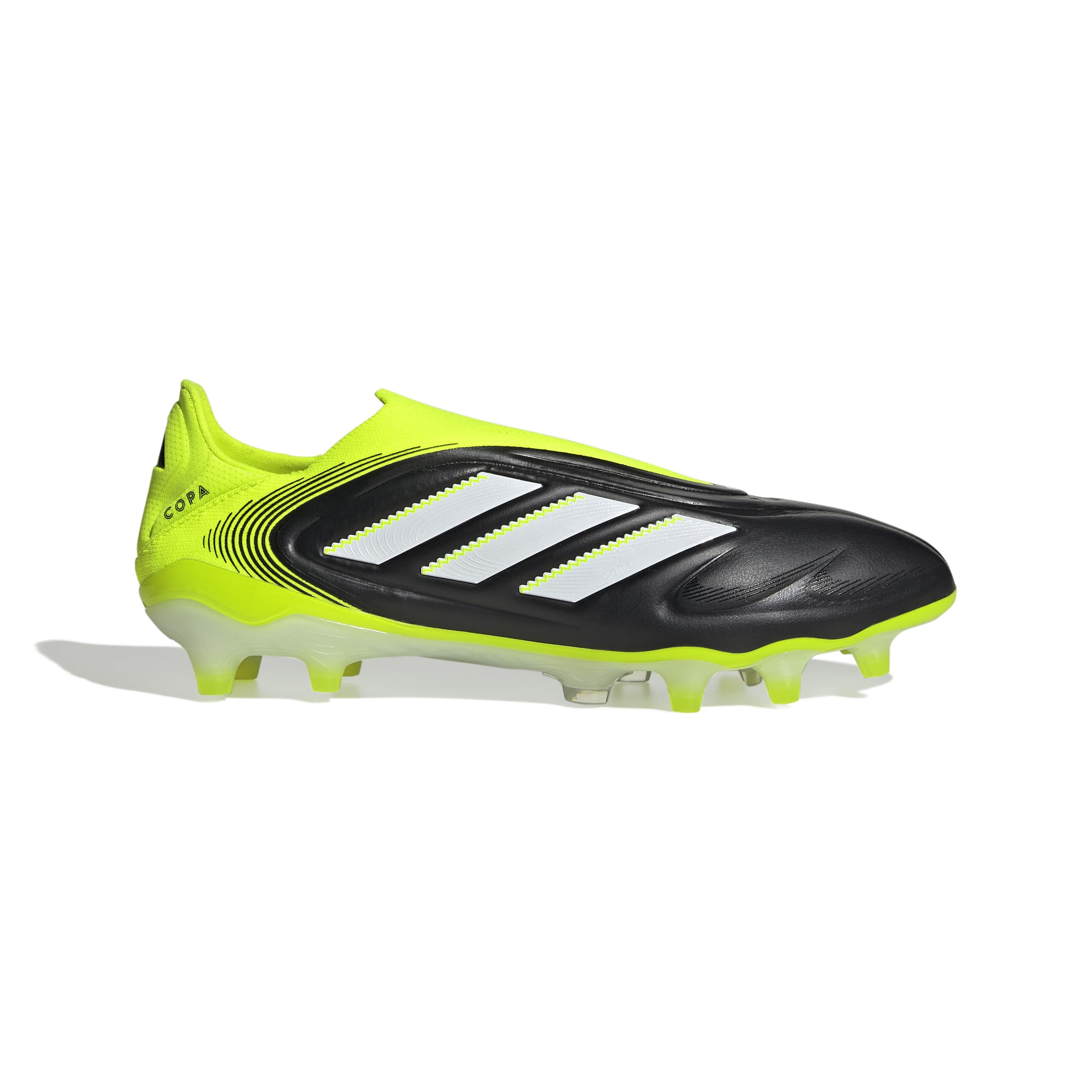 COPA PURE III ELITE Laceless Firm Ground Football Boots Core Black / Ftwr White / Lucid Lemon / 10 COPA PURE III ELITE Laceless Firm Ground Football Boots Core Black / Ftwr White / Lucid Lemon / 10