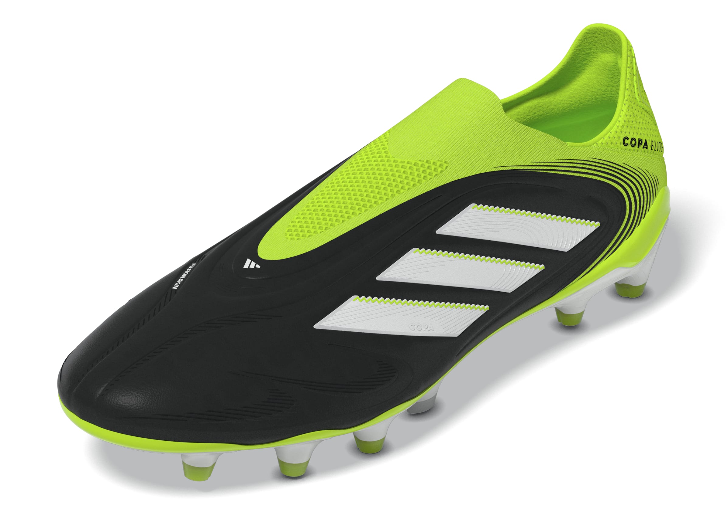 COPA PURE III ELITE Laceless Firm Ground Football Boots Core Black / Ftwr White / Lucid Lemon / 10 COPA PURE III ELITE Laceless Firm Ground Football Boots Core Black / Ftwr White / Lucid Lemon / 10