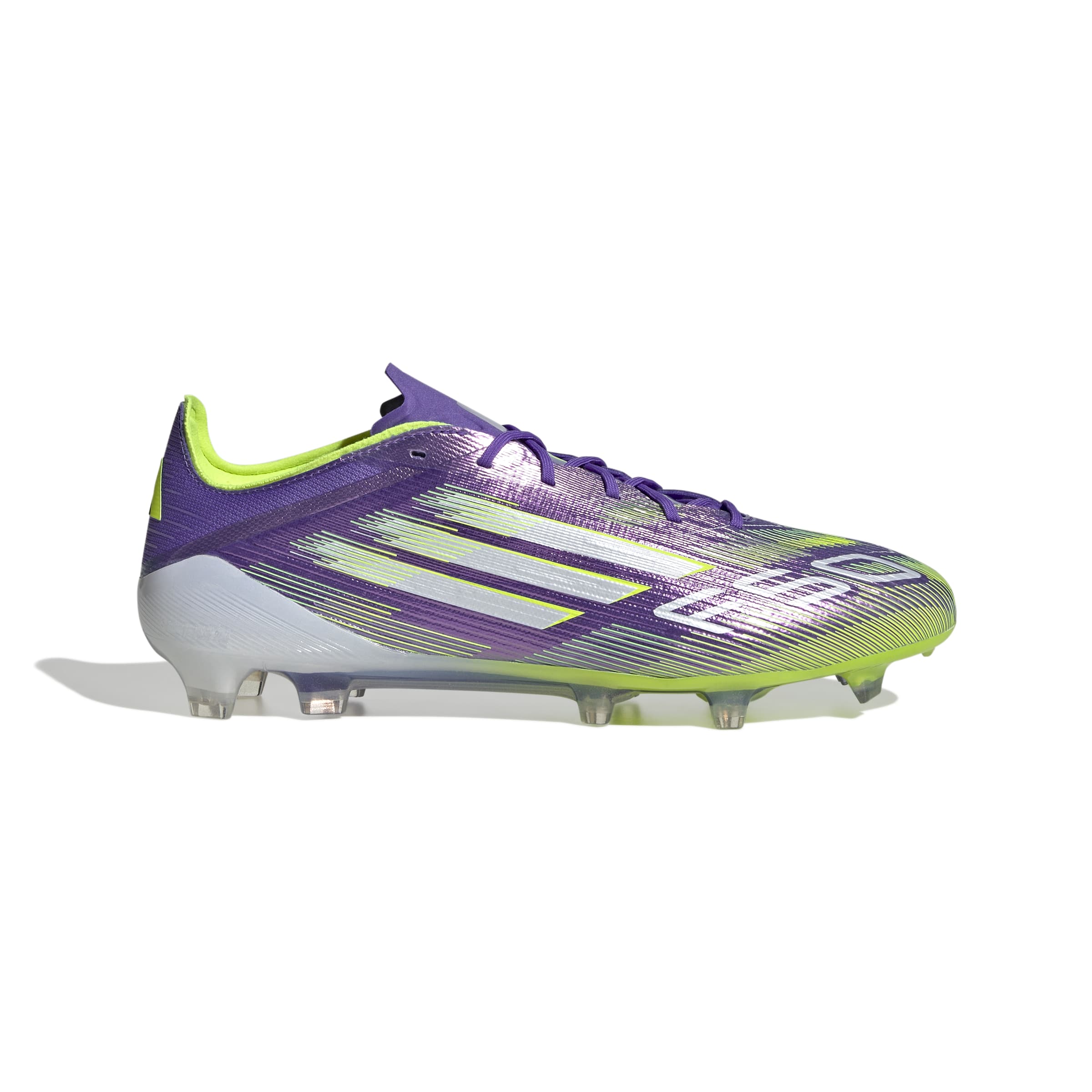 F50 ELITE Firm Ground Football Boots Purple Rush / Ftwr White / Lucid Lemon / 7 F50 ELITE Firm Ground Football Boots Purple Rush / Ftwr White / Lucid Lemon / 7