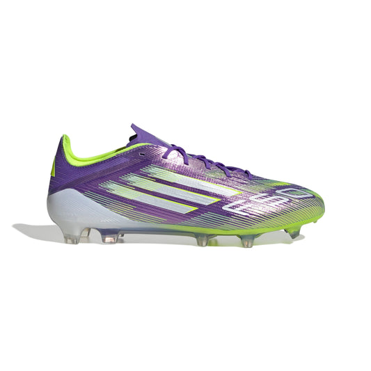 F50 ELITE Firm Ground Football Boots Purple Rush / Ftwr White / Lucid Lemon / 7