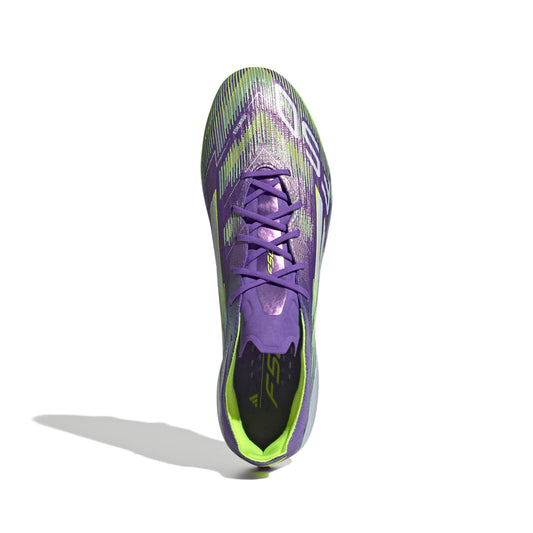 F50 ELITE Firm Ground Football Boots Purple Rush / Ftwr White / Lucid Lemon / 7