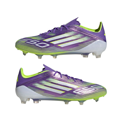F50 ELITE Firm Ground Football Boots Purple Rush / Ftwr White / Lucid Lemon / 7 F50 ELITE Firm Ground Football Boots Purple Rush / Ftwr White / Lucid Lemon / 7