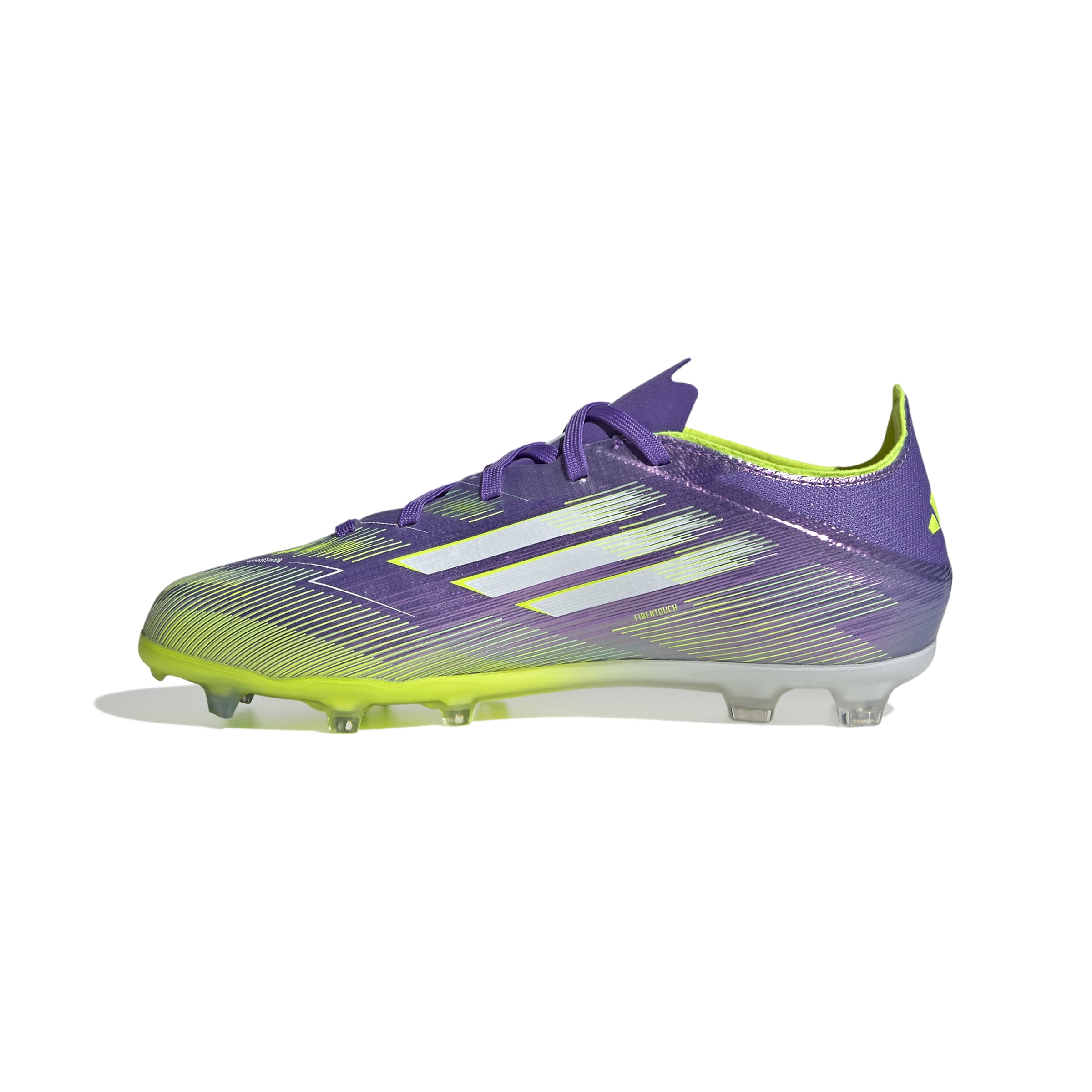 F50 ELITE Firm Ground Football Boots Kids Purple Rush / Ftwr White / Lucid Lemon / 4 F50 ELITE Firm Ground Football Boots Kids Purple Rush / Ftwr White / Lucid Lemon / 4