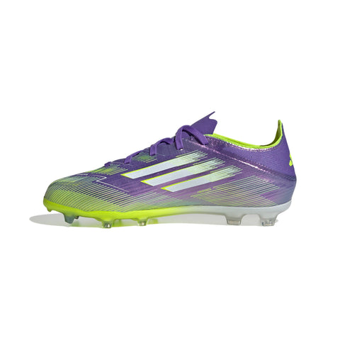 F50 ELITE Firm Ground Football Boots Kids Purple Rush / Ftwr White / Lucid Lemon / 4 F50 ELITE Firm Ground Football Boots Kids Purple Rush / Ftwr White / Lucid Lemon / 4